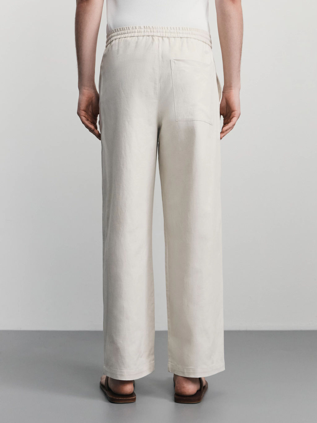 Брюки relax со льном / Zarina  фото 4