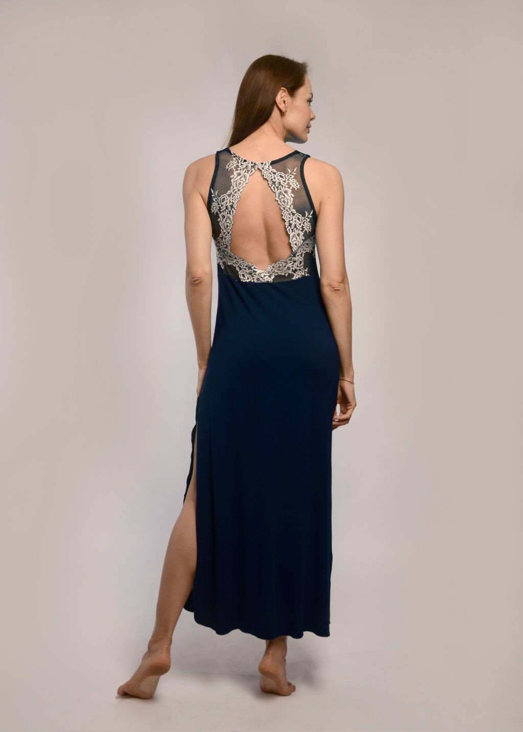 Ночная сорочка "АФРОДИТА" (тёмно-синий №15)