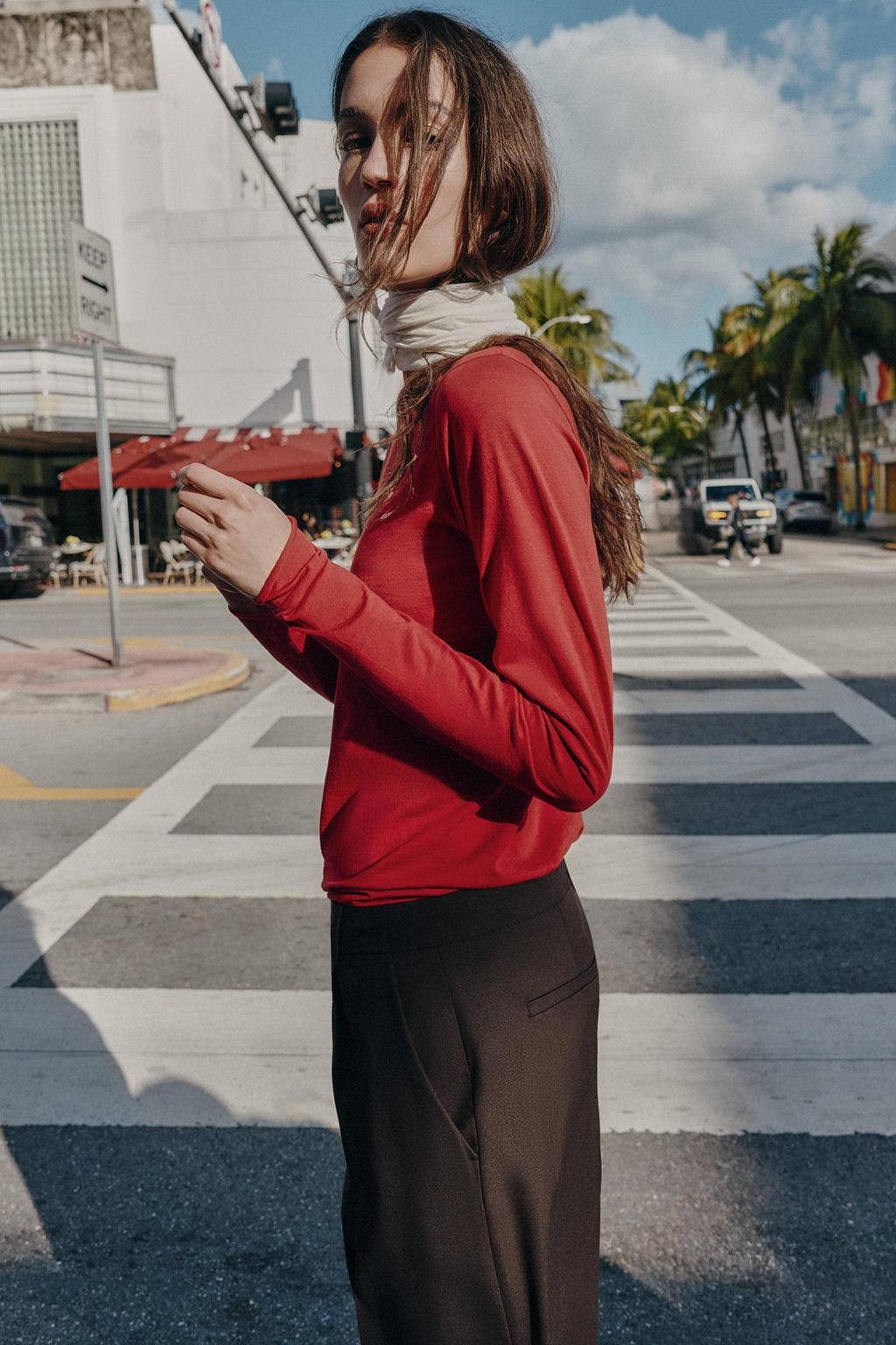 COTTON LONG SLEEVE T-SHIRT - Zara фото 11