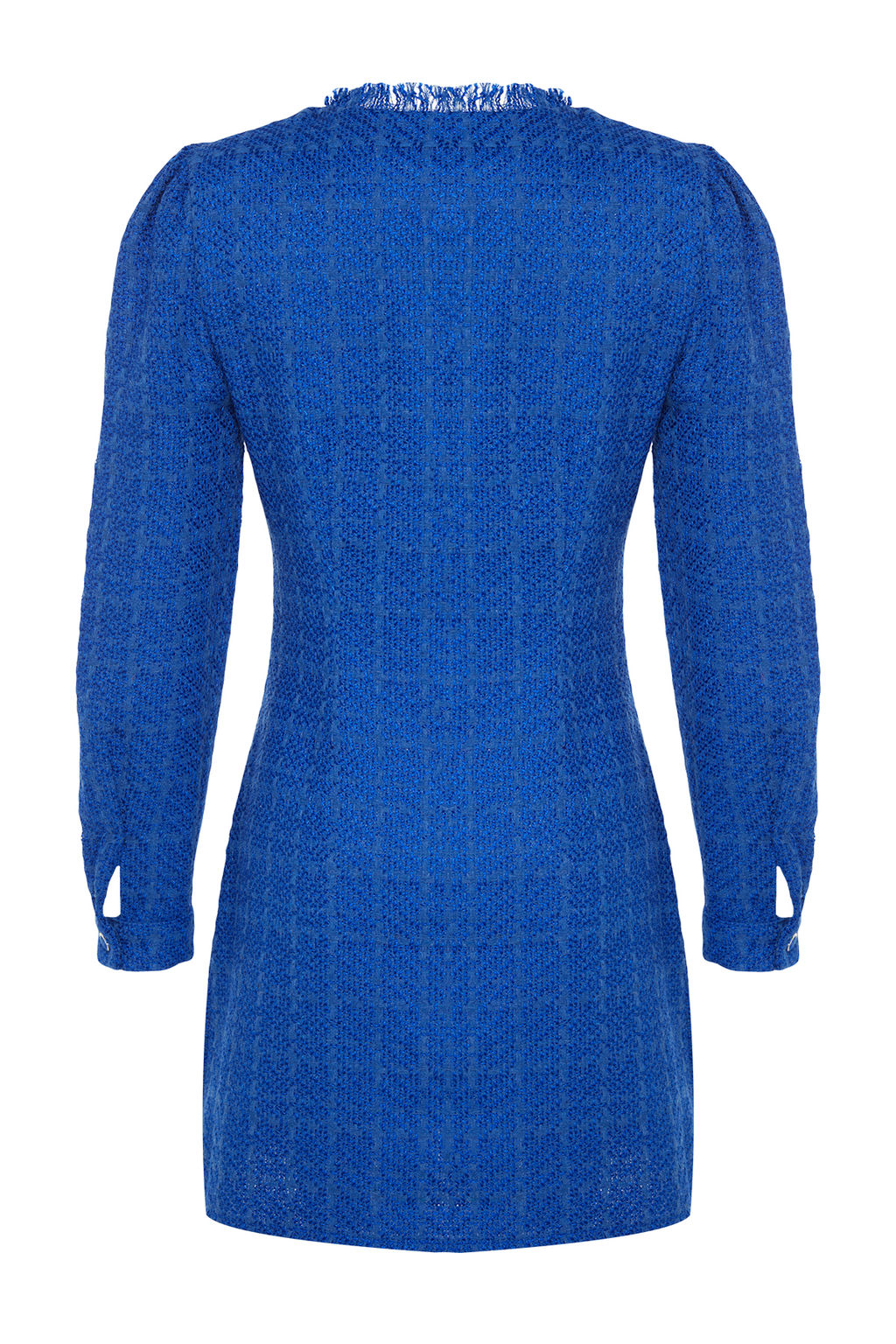 TRENDYOLMILLA Saks Duz Kesim Tuvit Ceket Dokuma Elbise TWOAW24EL00405  фото 12