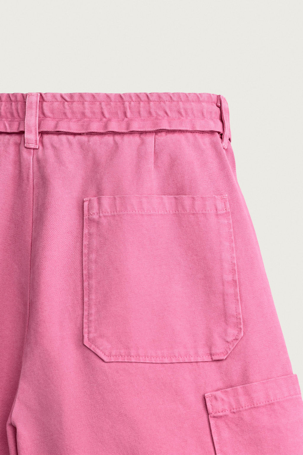 BERMUDA CARGO LAVADA RELAXED FIT / Magenta - Zara фото 10