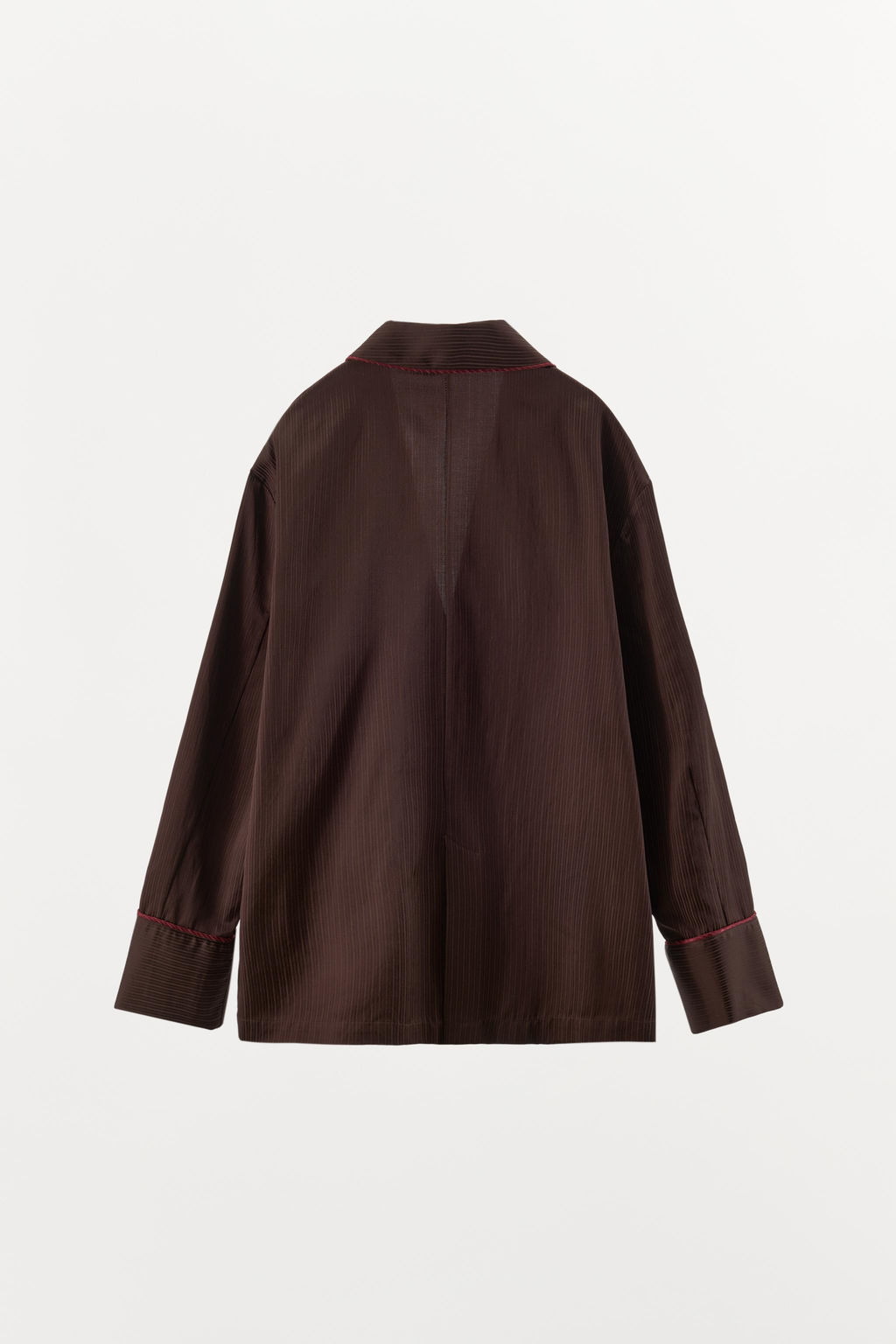 CONTRAST STRIPED PYJAMA SHIRT - Zara фото 6