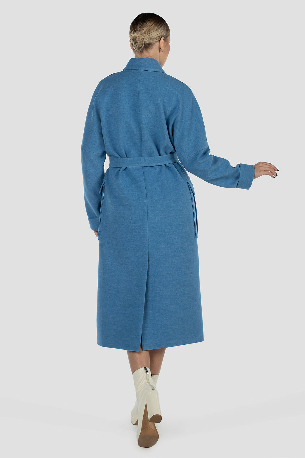 01-12075 Пальто женское демисезонное (пояс) - El podio фото 6