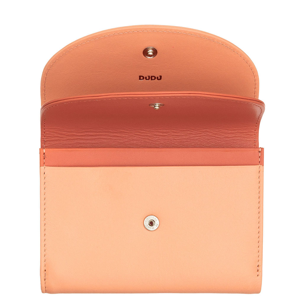 Итальянский женский кожаный кошелек DuDu серии Galapagos | пудровый - Dudubags фото 4