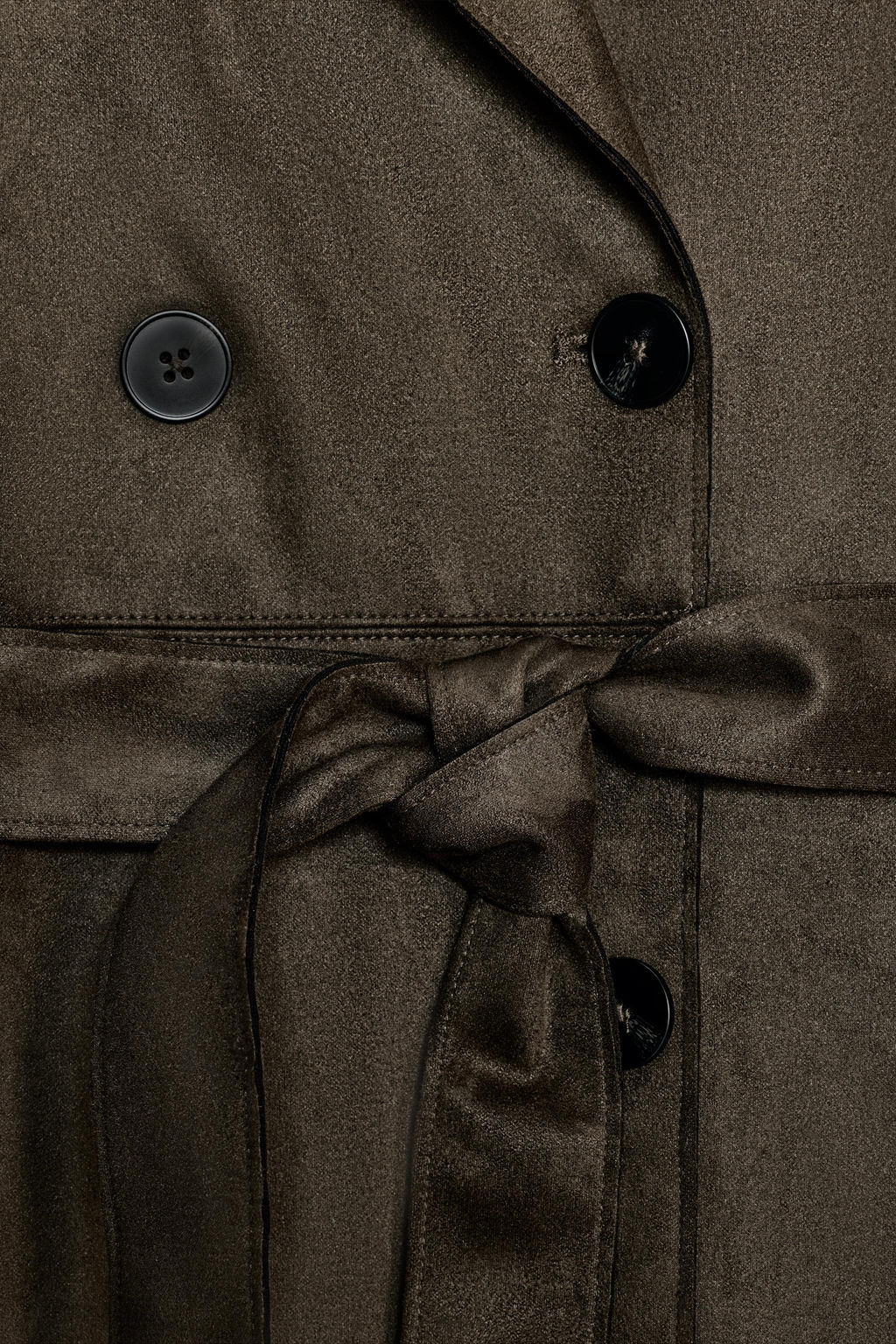 LONG FAUX SUEDE TRENCH COAT - Zara фото 11