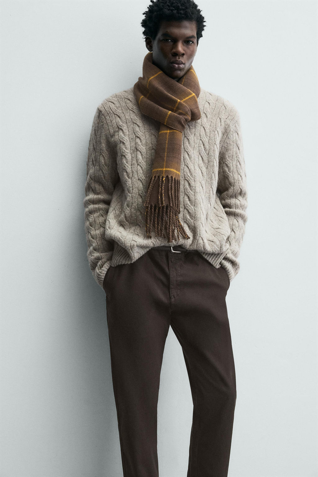 PANTAL?N CHINO SKINNY FIT / Marr?n - Zara фото 5