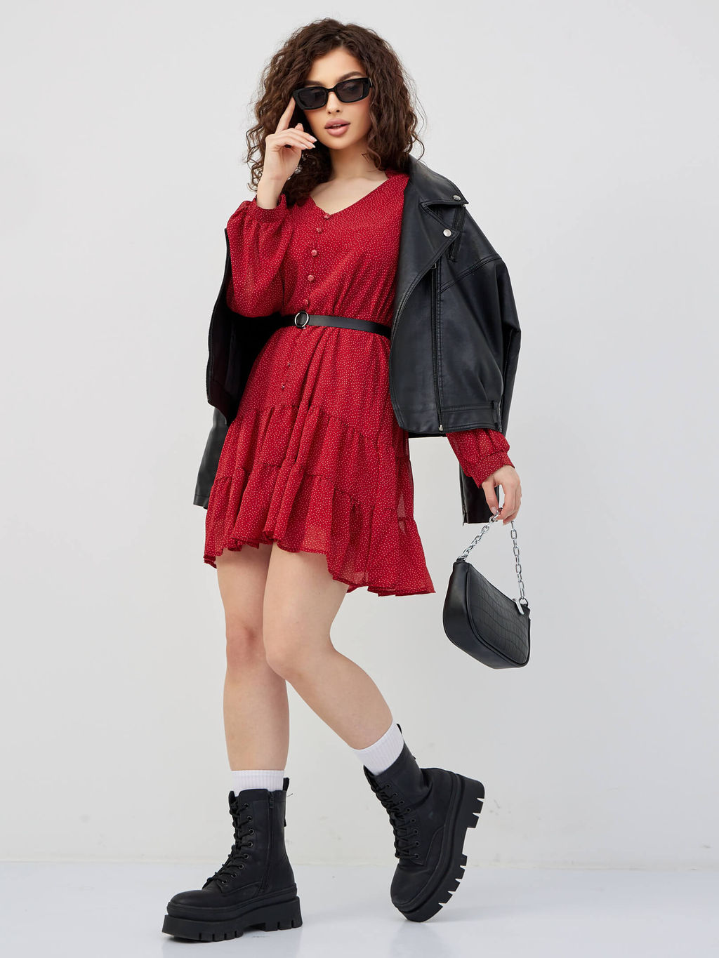 Платье Трэвис (рубиновый) - Nadi bordo фото 16