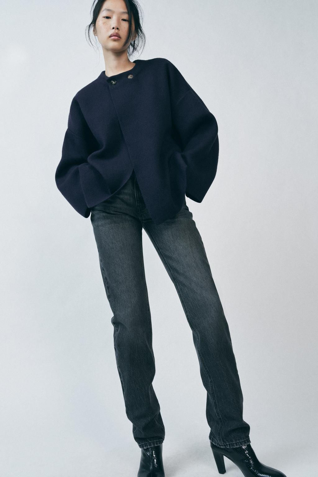 KNIT JACKET WITH METAL FASTENING - Zara фото 9