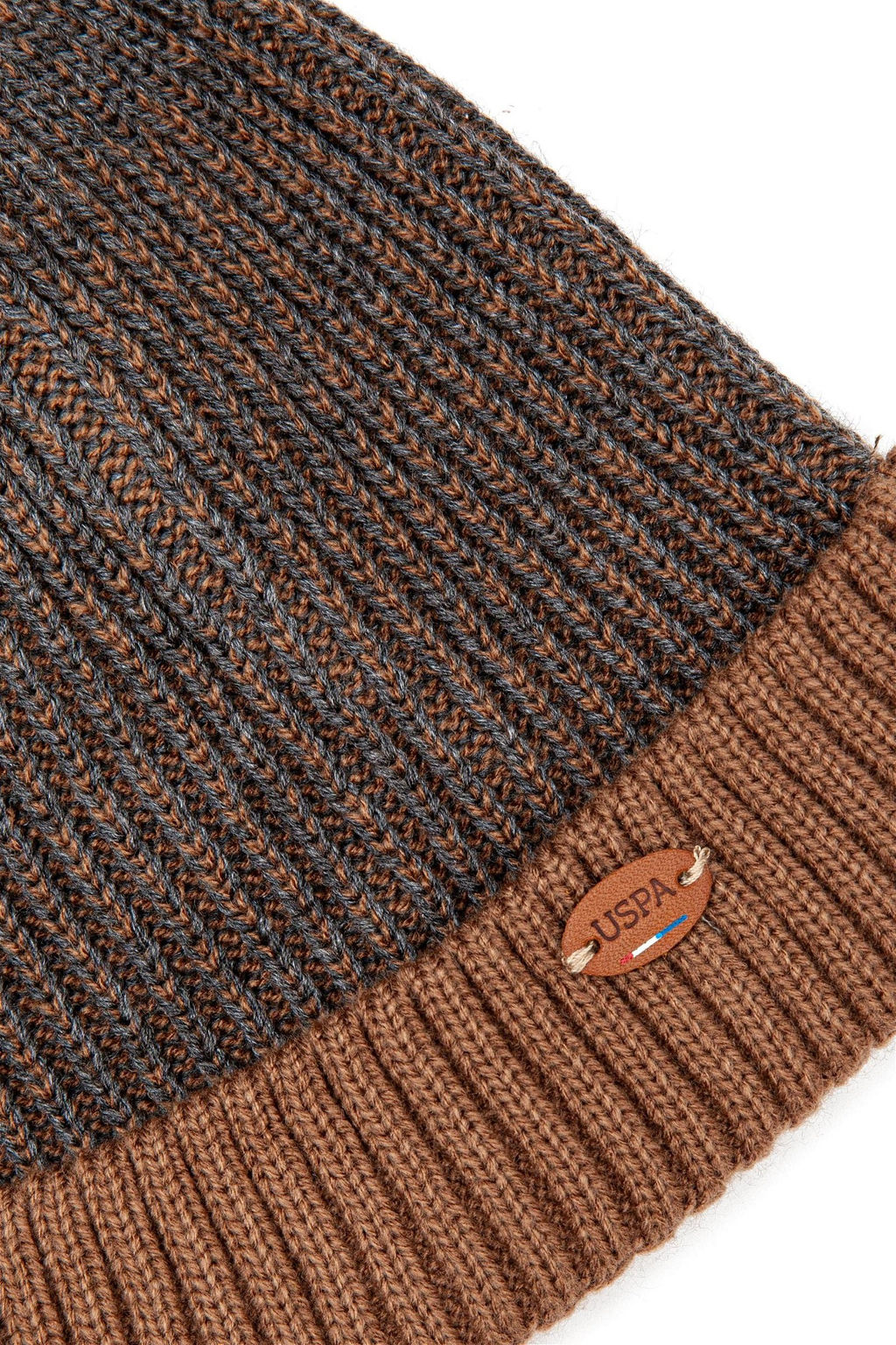Мужской антрацитовый меланжевый берет Неожиданная скидка в корзине - U.s. polo assn фото 3