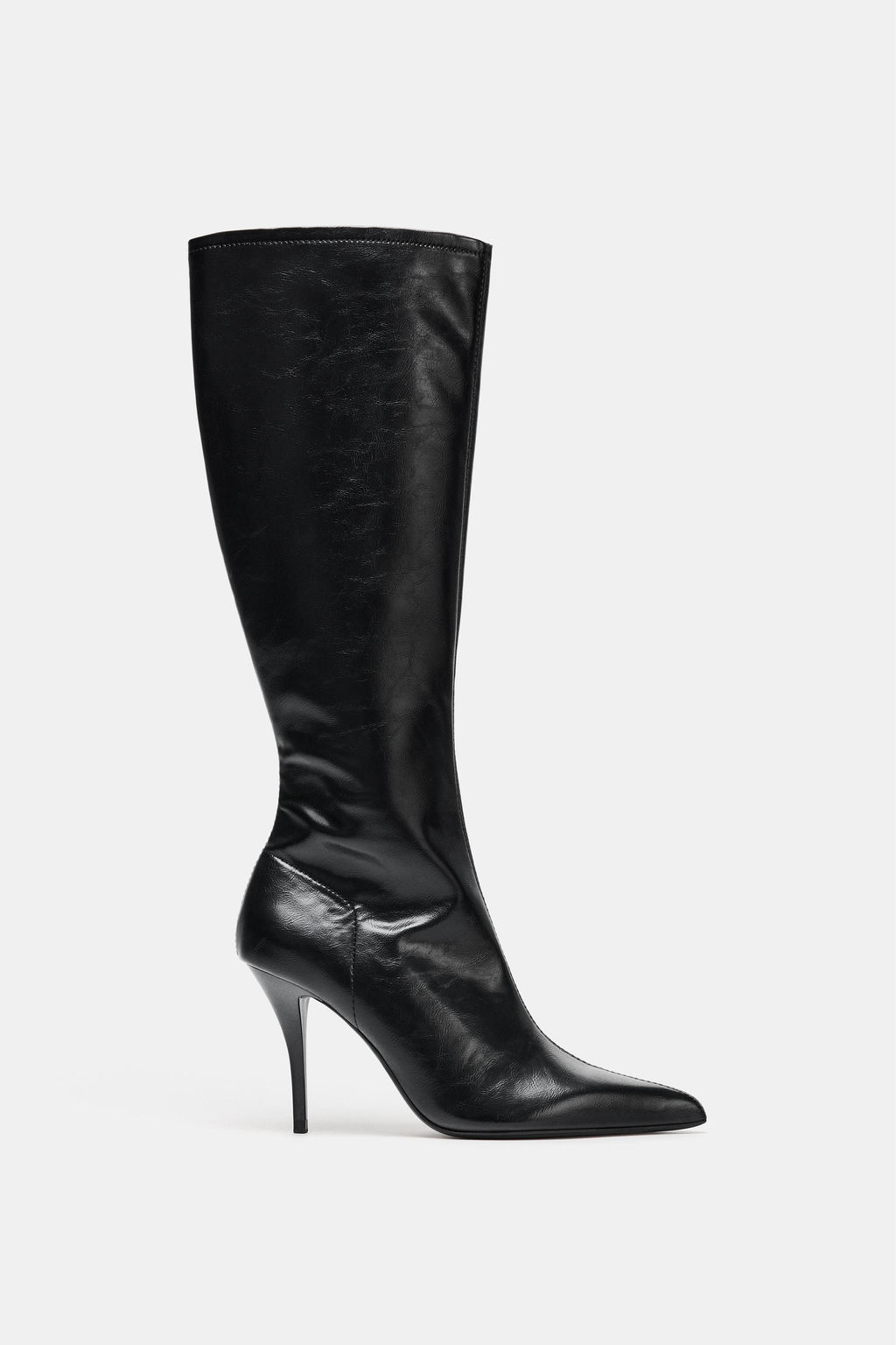 FITTED HIGH-HEEL BOOTS - Zara фото 4