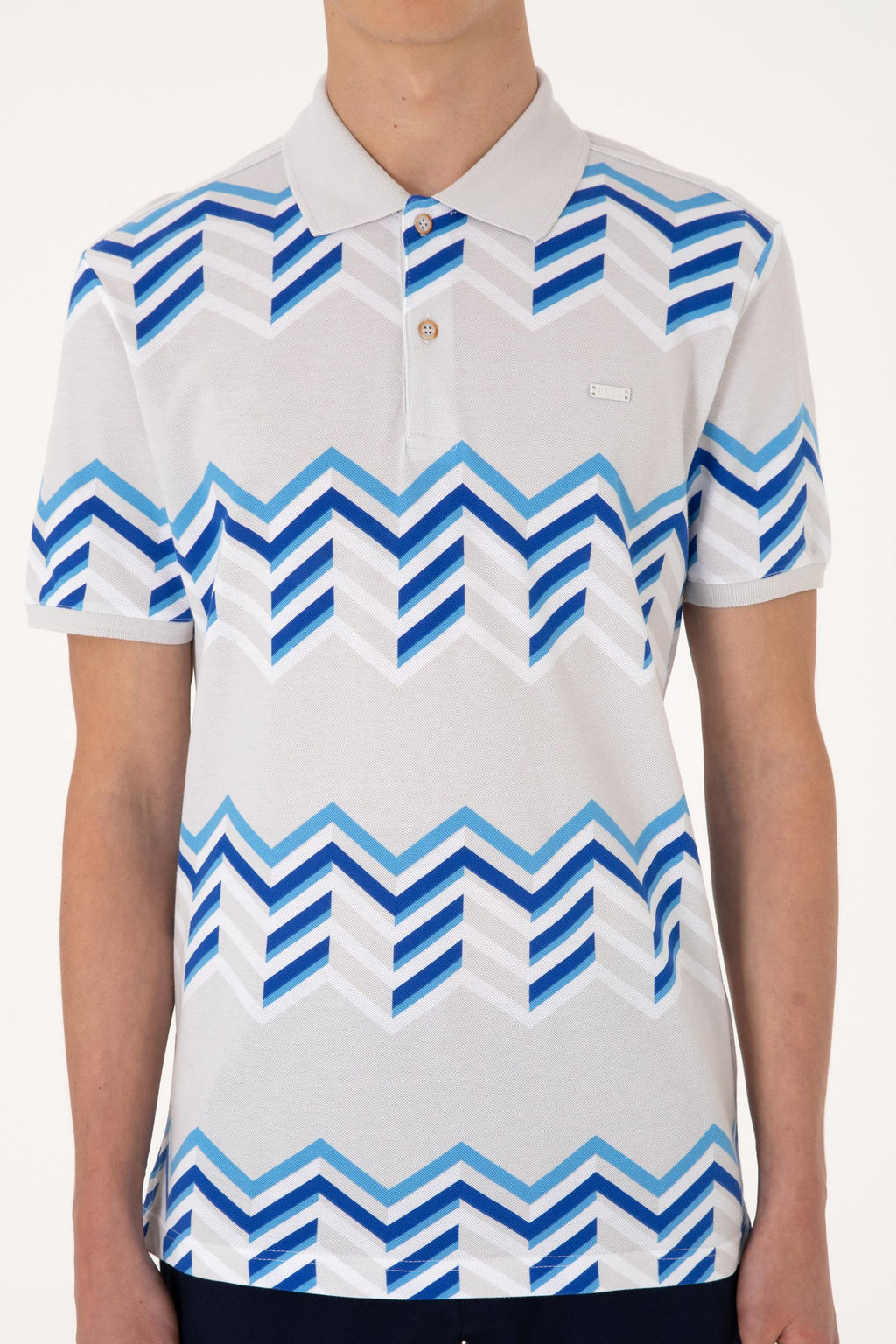 Erkek Regular Fit Polo Yaka A__k Gri Ti__rt Sepette S_rpriz _ndirim - U.s. polo assn фото 6