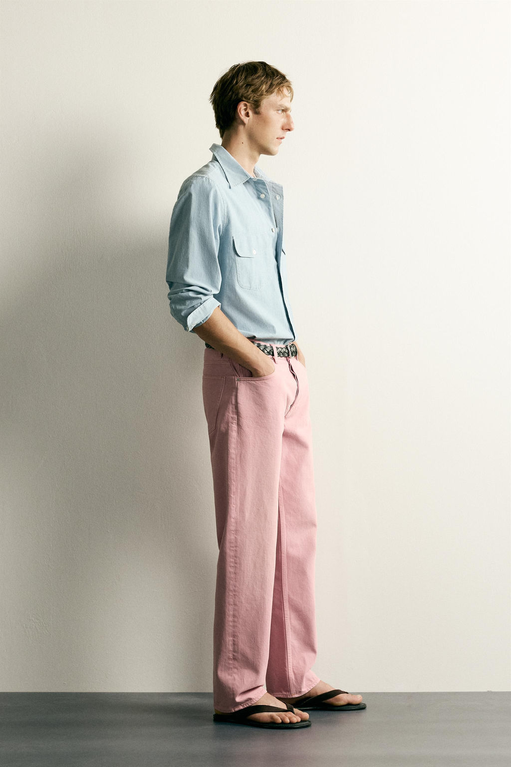 JEANS STRAIGHT FIT / Rosa claro - Zara фото 4