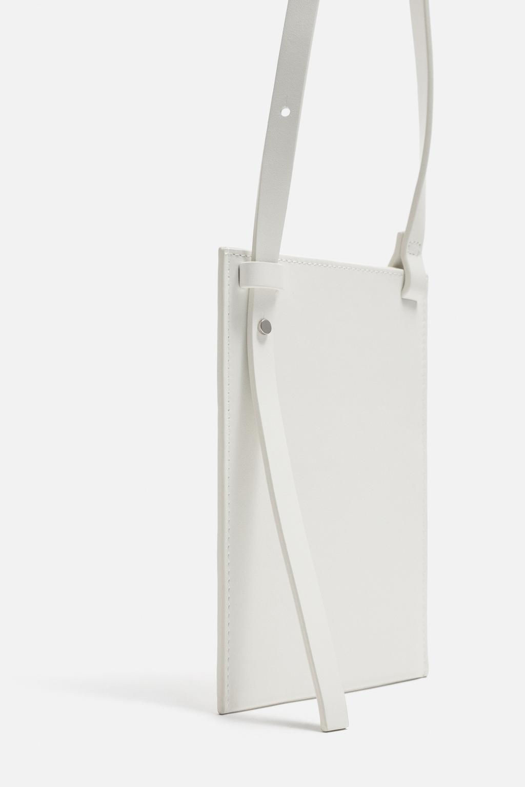 LEATHER MINI CROSSBODY BAG - Zara фото 7