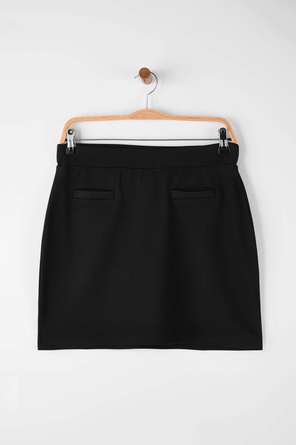 Siyah Ottoman Esnek Mini Orme Kalem Etek TWOAW26ET00106 - Trendyolmilla фото 5