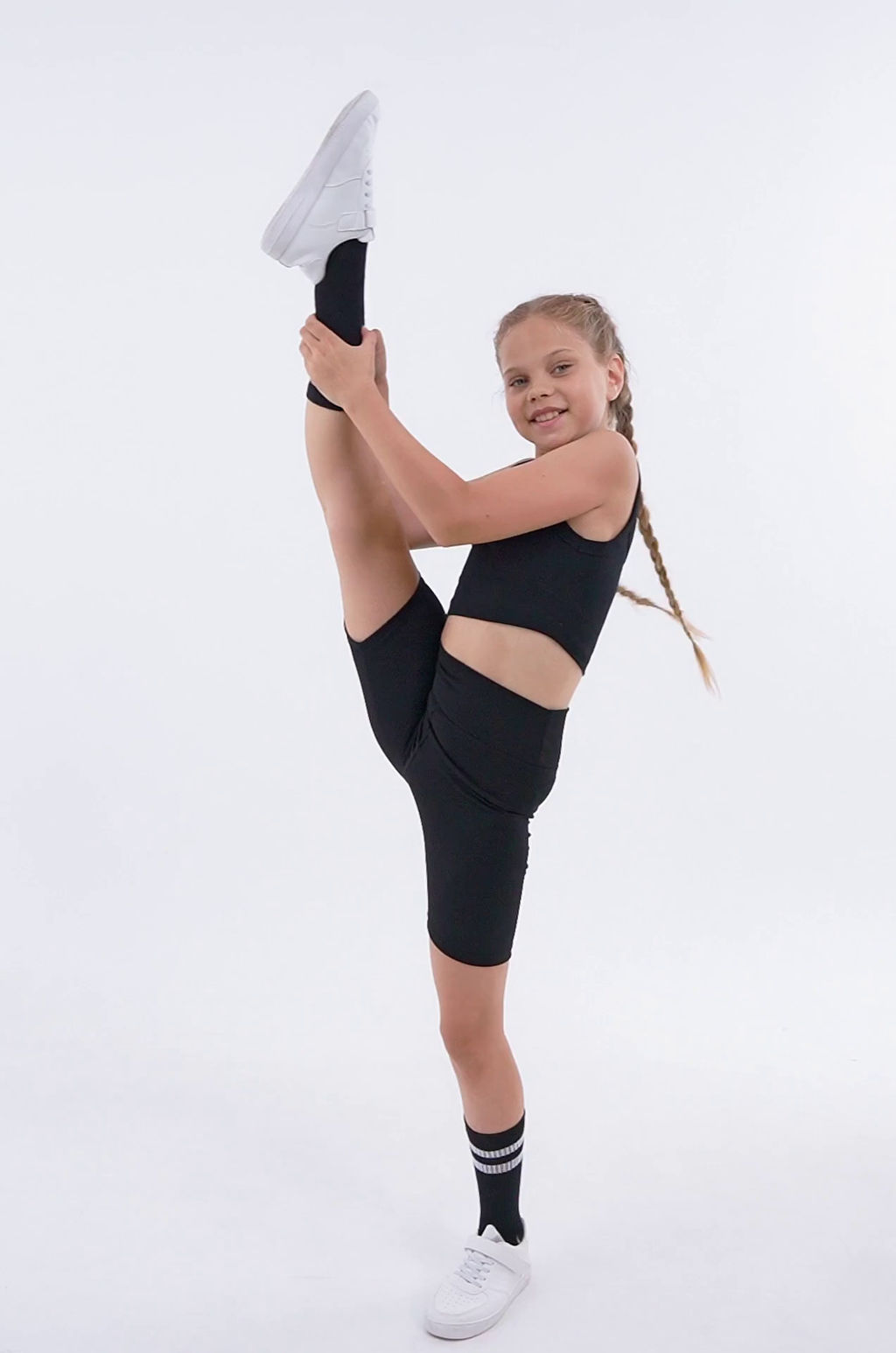 Велосипедки в рубчик для девочки Happy Fox  фото 34