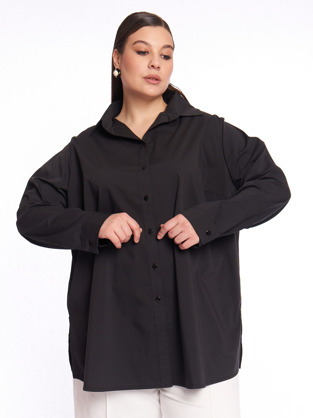 Блузка чёрная BL31282BLK01