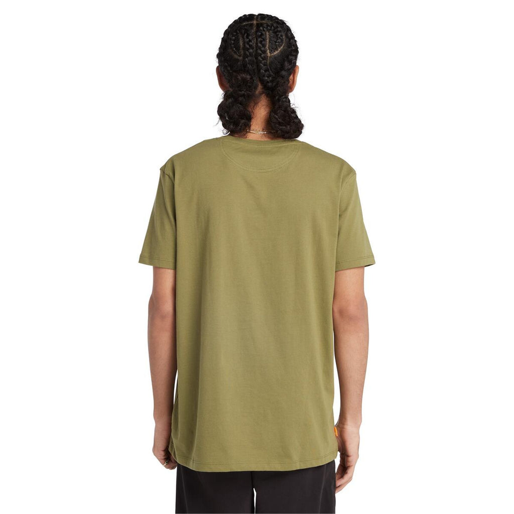 Футболка Timberland T-Shirt Dunstan River Pocket Slim зеленая  фото 4