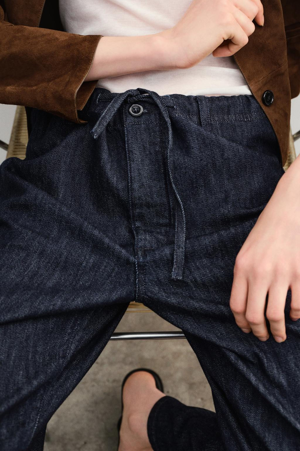 ZW COLLECTION STRAIGHT-LEG MID-RISE JEANS - Zara фото 5