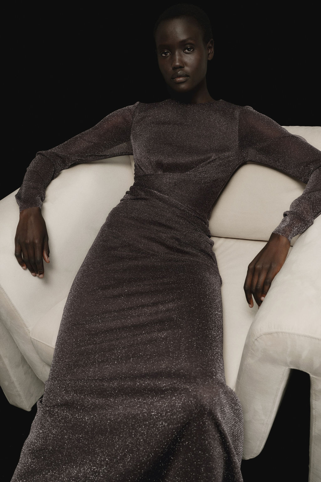 Vestido brillante de malla - H&m фото 2