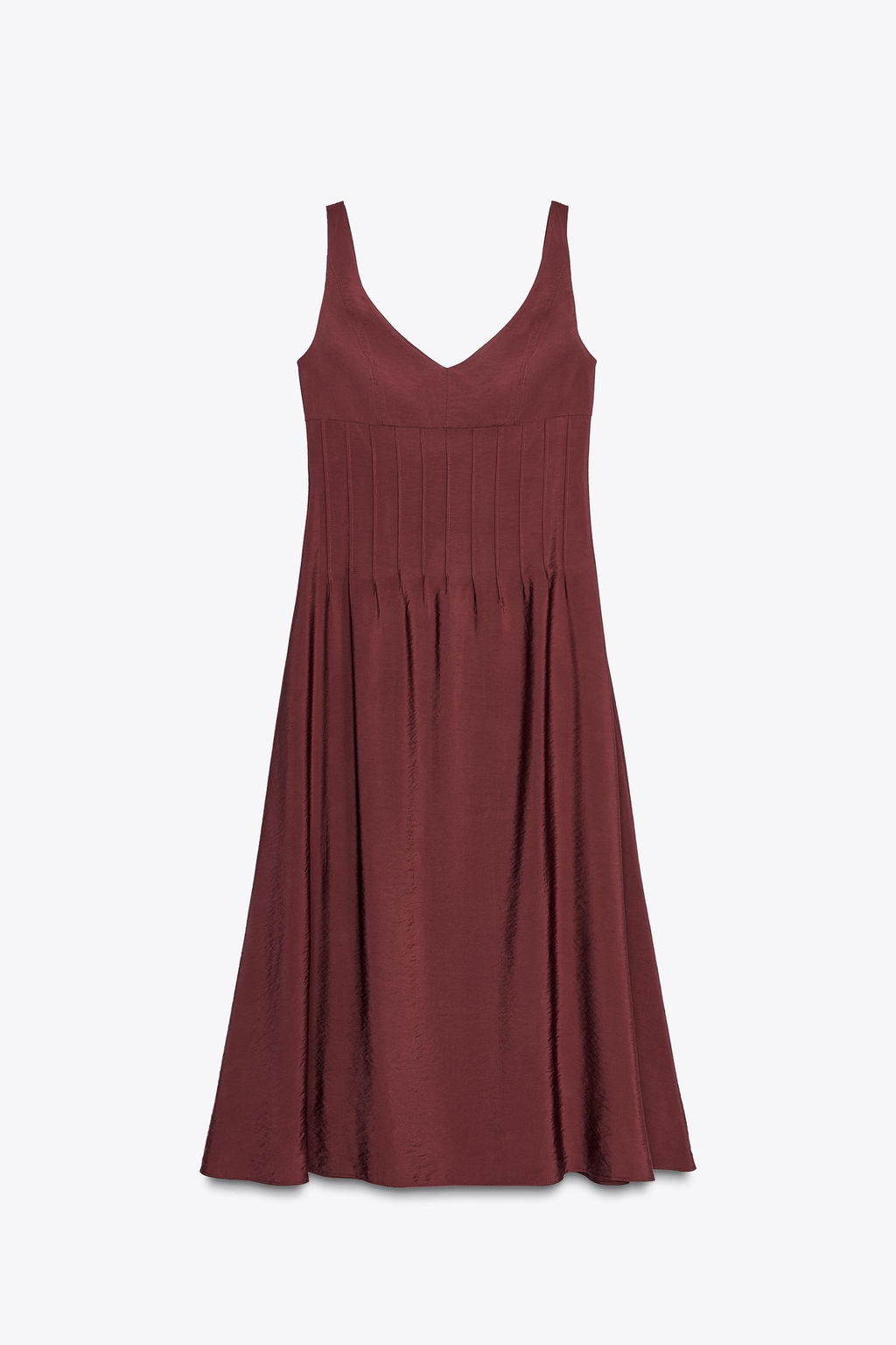 DRAWSTRING MIDI DRESS - Zara фото 12
