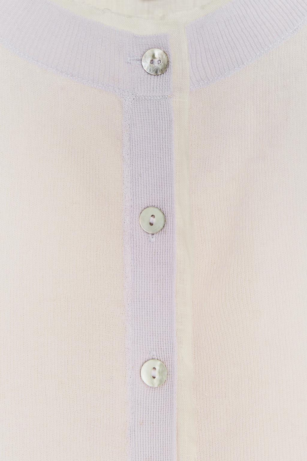 DOUBLE-LAYER KNIT CARDIGAN WITH LINEN BLEND - Zara фото 9