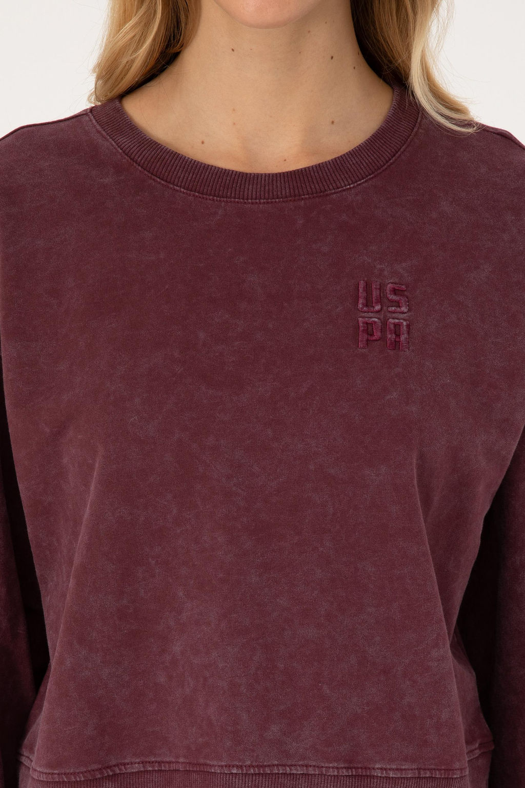 Kad_n Bordo Sweatshirt - U.s. polo assn фото 6