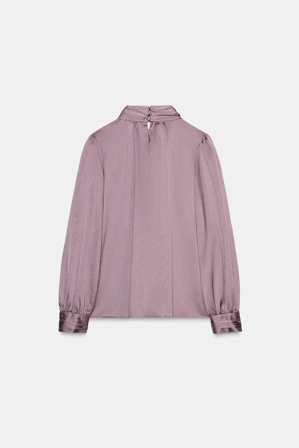 SATIN SHIRT WITH BOW - Zara фото 9