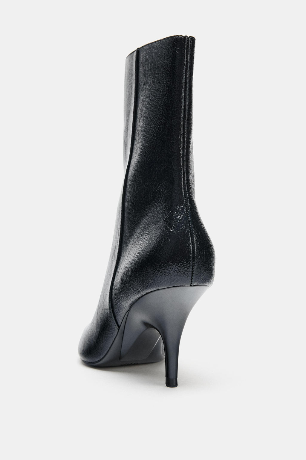 CRACKLED HEEL ANKLE BOOTS - Zara фото 10