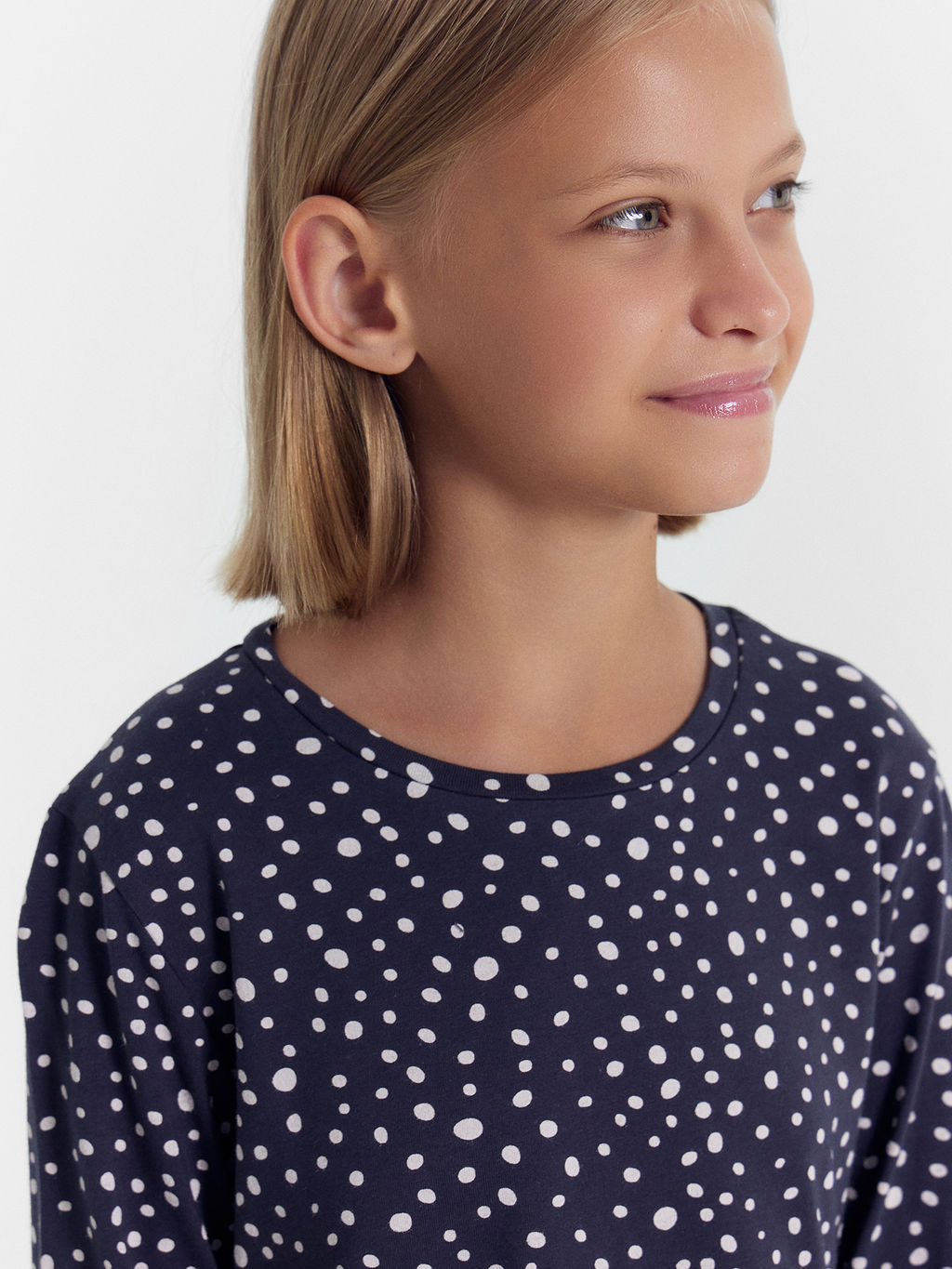 Платье для девочек темно-серое в горошек - Mark formelle фото 6