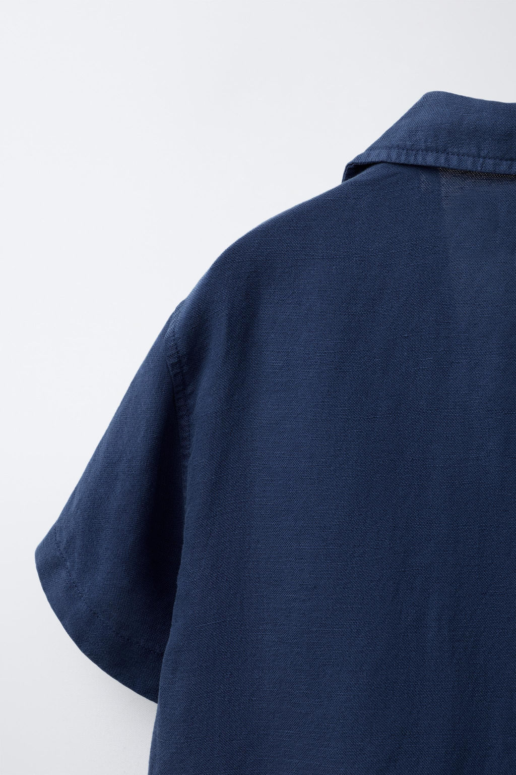 CAMISA CON LINO / ?ndigo - Zara фото 4