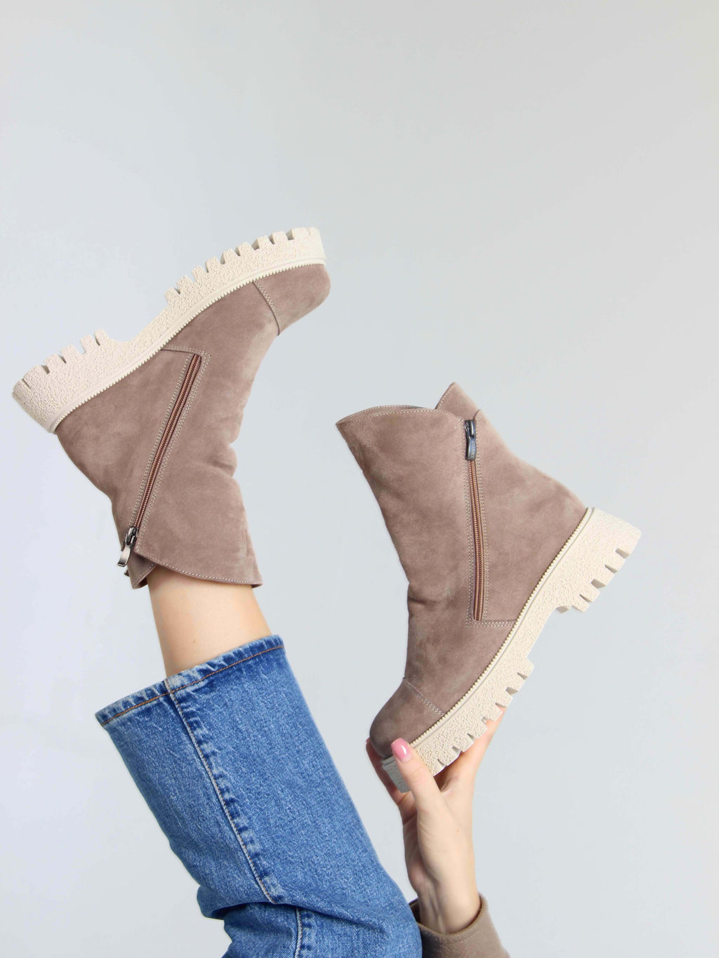 Ботинки EDART 233.1541 be. Капучино замша/байка - Ed'art фото 11