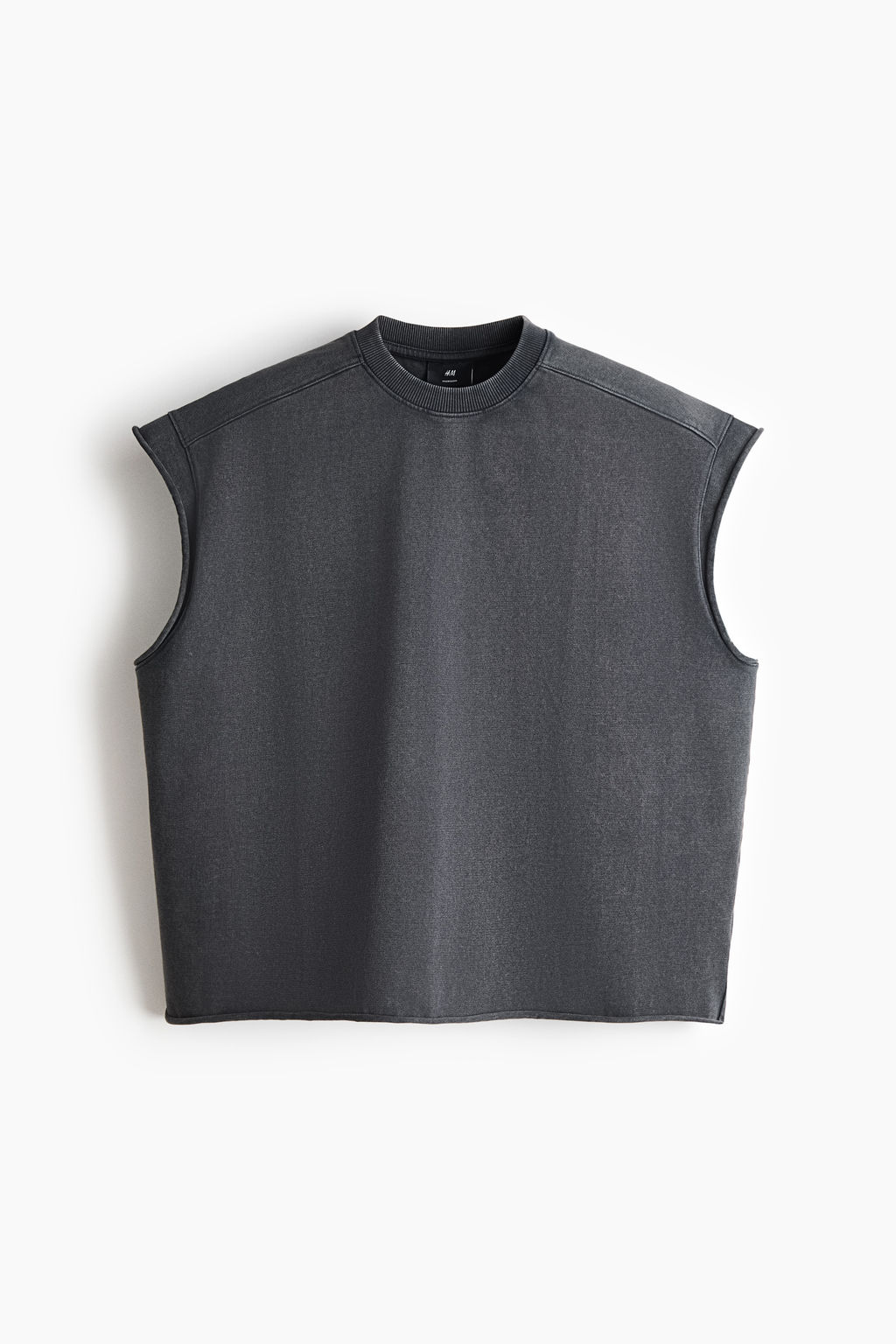 Camiseta sin mangas boxy Oversized Fit - H&m фото 4