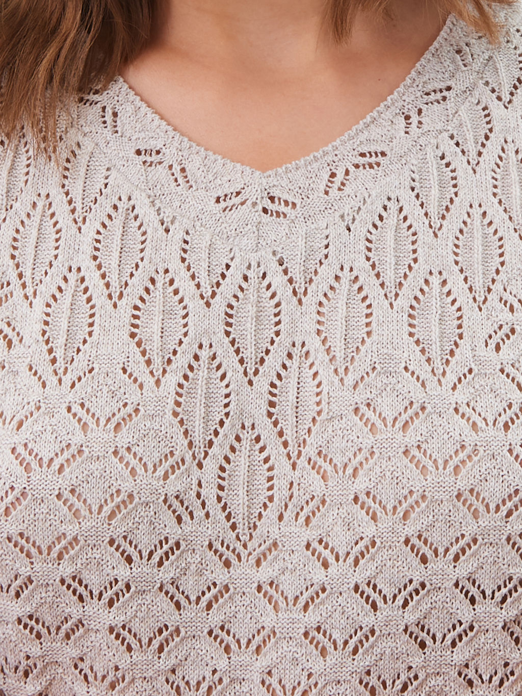 Джемпер короткий рукав л0677 лен 1