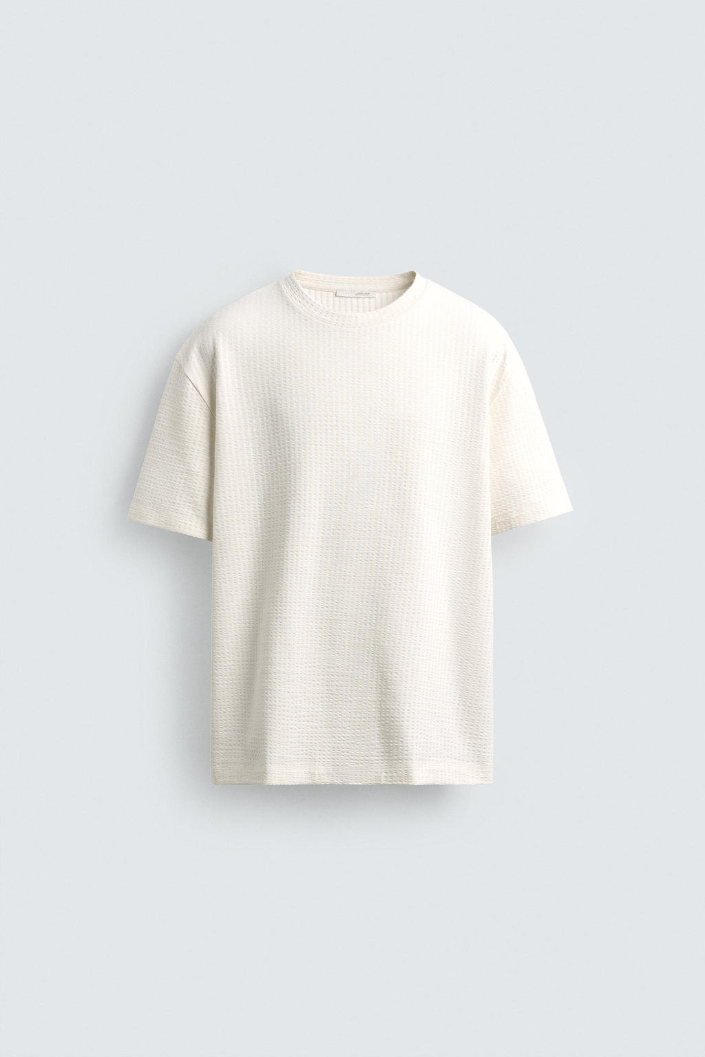 COMFORT SEERSUCKER T-SHIRT - Zara фото 7