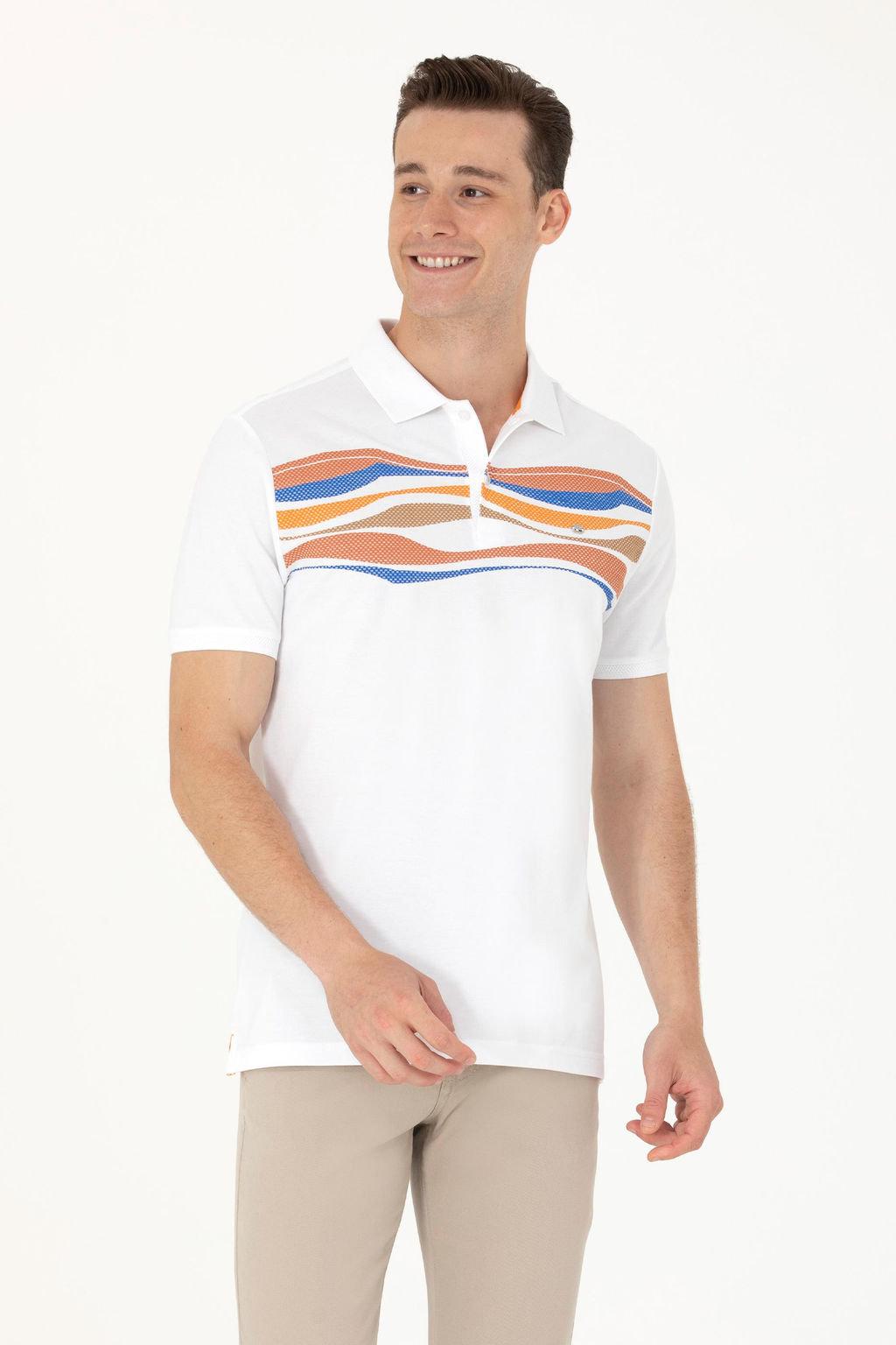 Мужская оранжевая футболка - U.s. polo assn фото 15