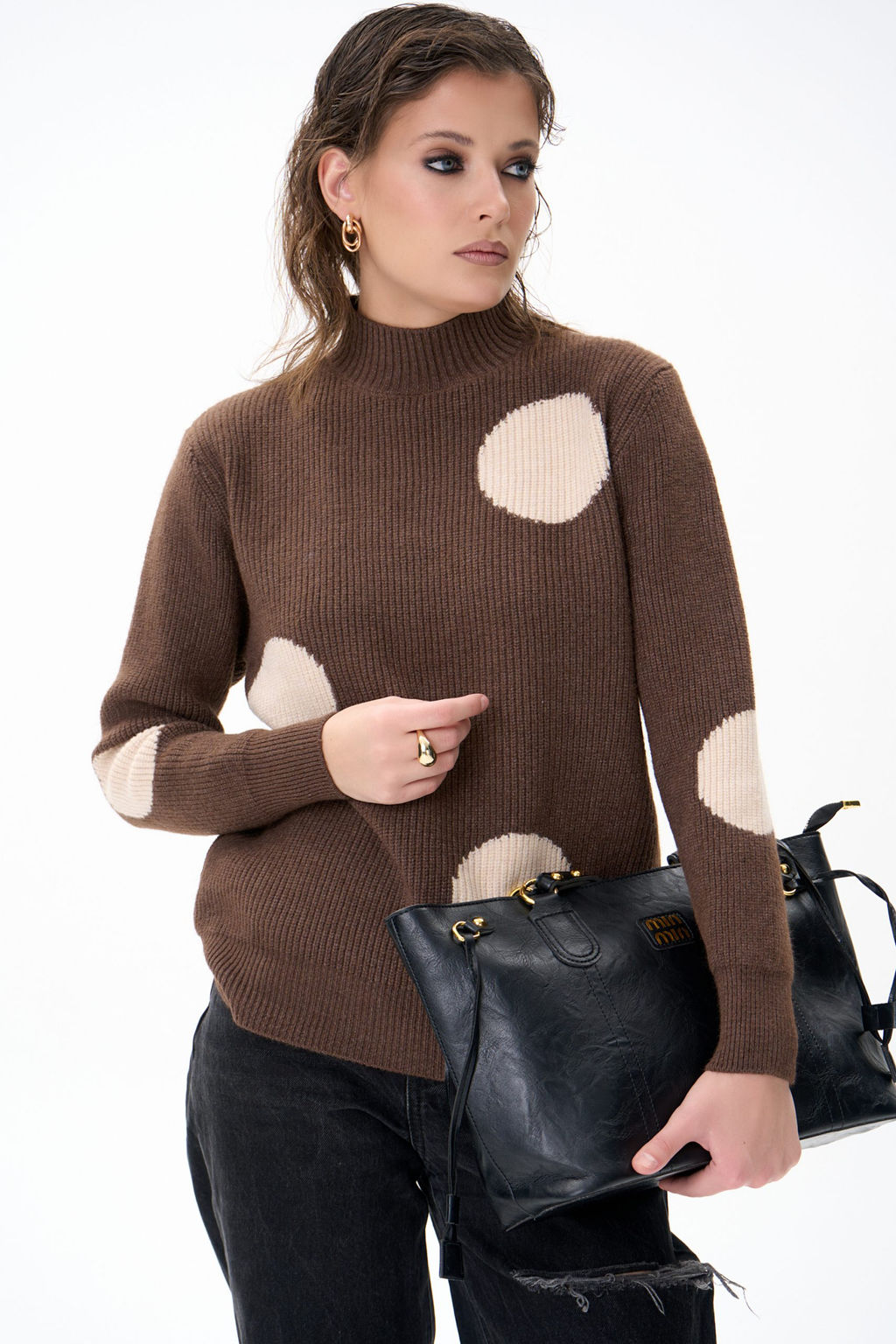 Свитер Зои (шоколадный) - Эльза фото 10