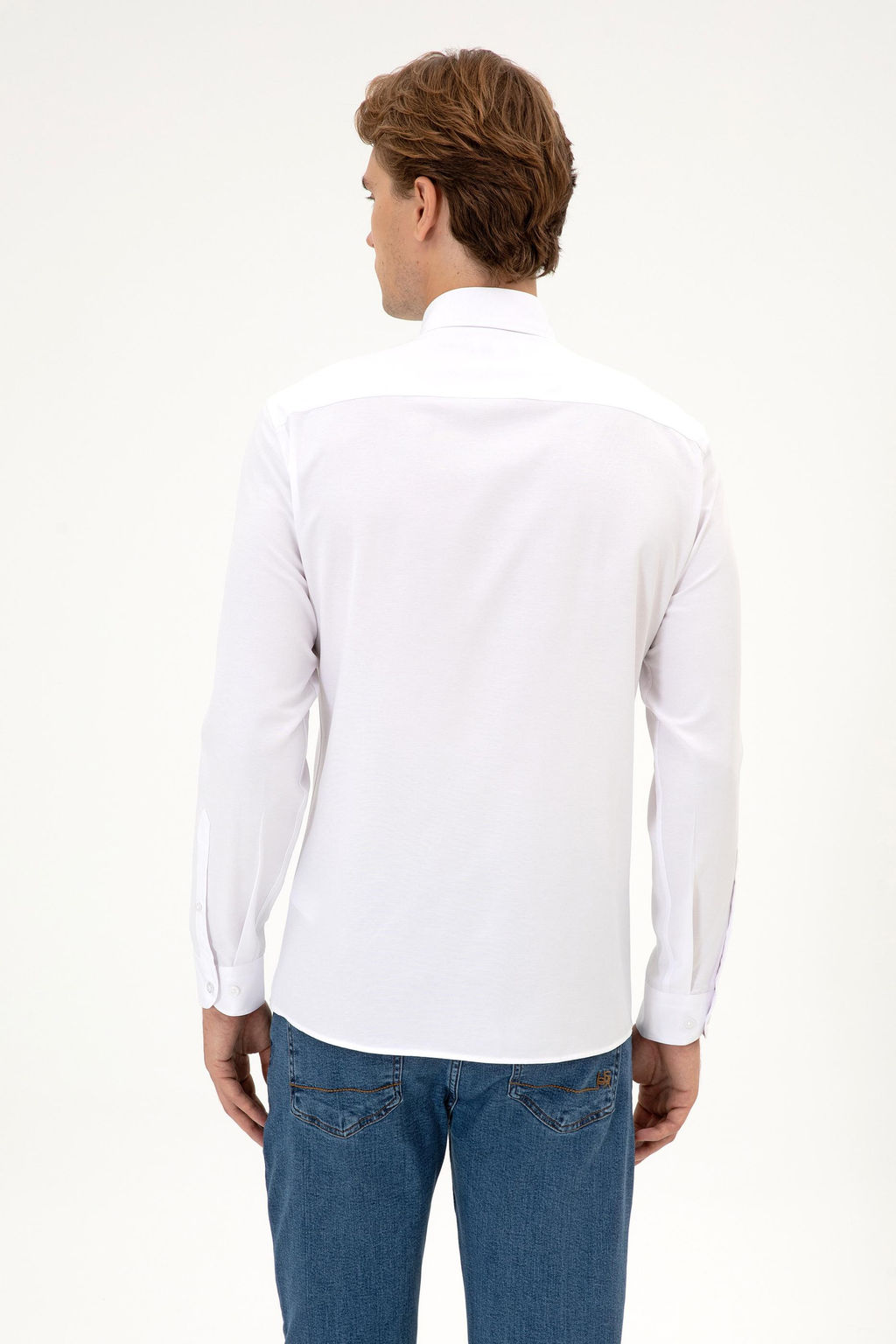 Erkek Beyaz Uzun Kollu Basic G_mlek Sepette S_rpriz _ndirim - U.s. polo assn фото 5