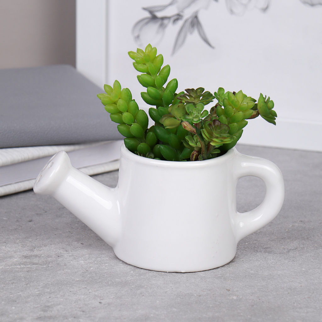 Кашпо Лейка 6 см / 18085W / BX6002 /уп 6/120/белое* - ГалеонТрейд фото 6