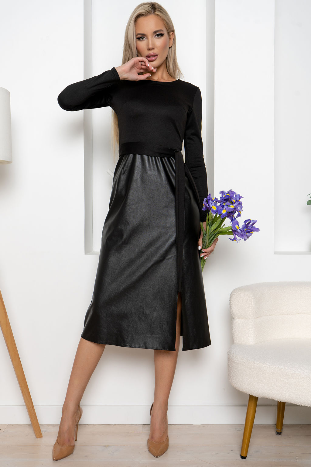 Платье Open Style 6342 черный