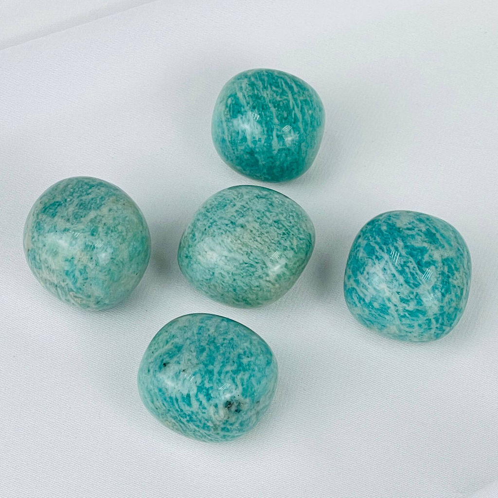 Галтовка из Амазонита (25 шт) - Радуга самоцветов фото 2