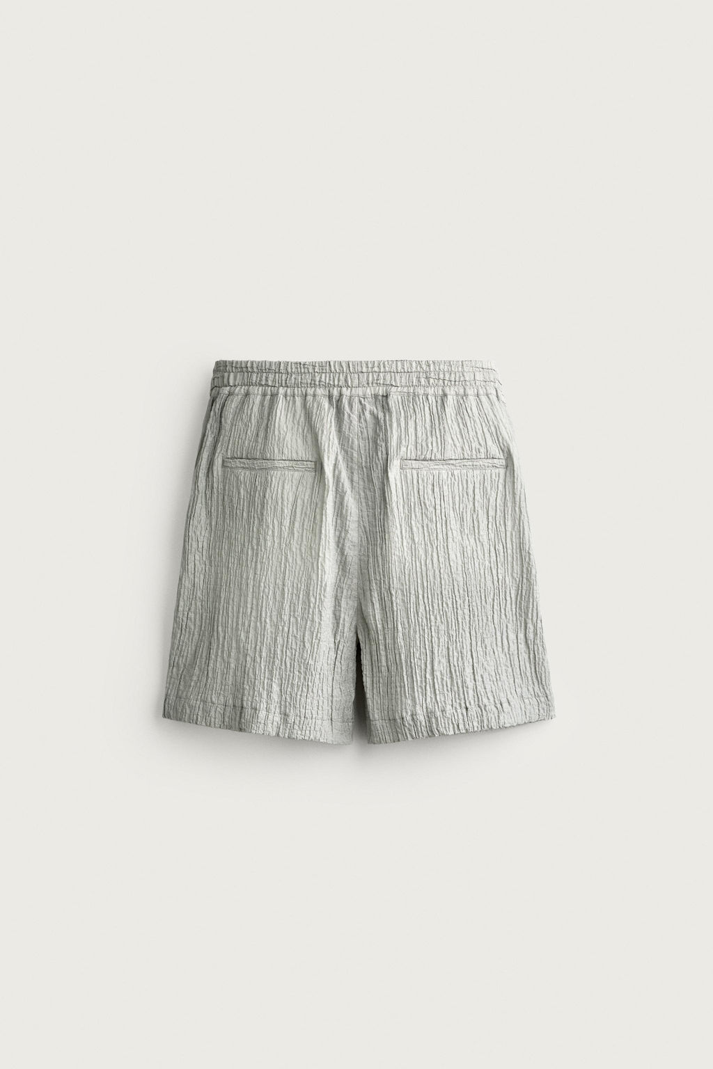 BERMUDA RELAXED FIT RELIEVE / Gris claro - Zara фото 8