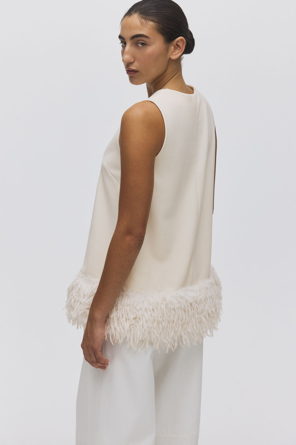 Top con ribete desflecado - H&m фото 4