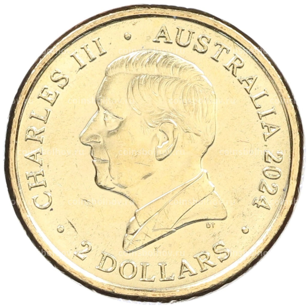 Монета 2 доллара 2024 года Австралия День памяти Животные войны