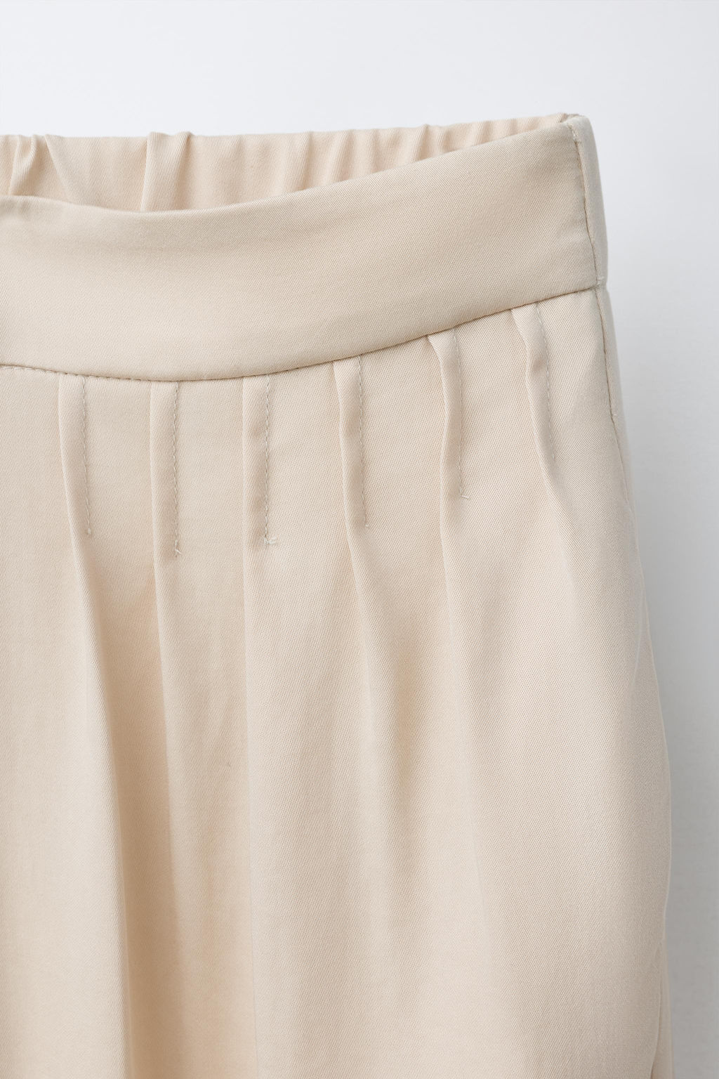 PANTAL?N BOMBACHO PLIEGUES / Beige claro - Zara фото 4