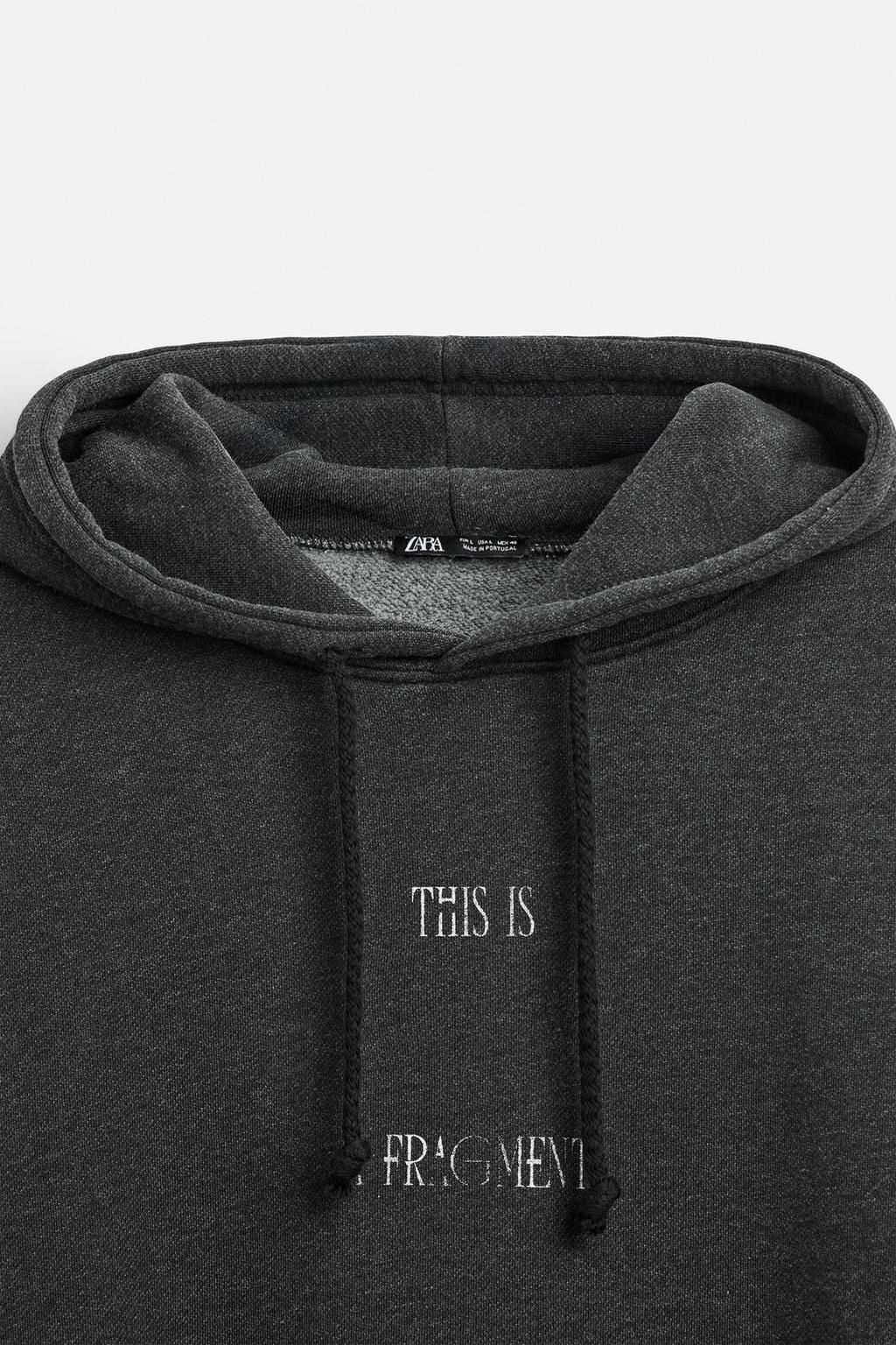 FADED PRINT HOODIE - Zara фото 8