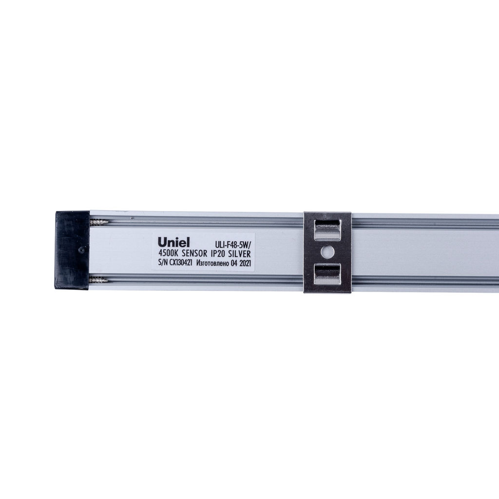 ULI-F48-5W/4500K SENSOR IP20 SILVER Светильник светодиодный для мебели. 500*25*9мм. 400Lm. ТМ Uniel