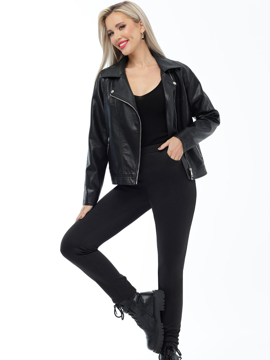 Брюки Особенно удачно, блэк - Dstrend фото 5