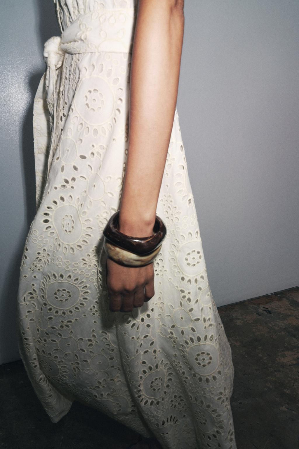 ZW COLLECTION EMBROIDERED SHIRT DRESS - Zara фото 3