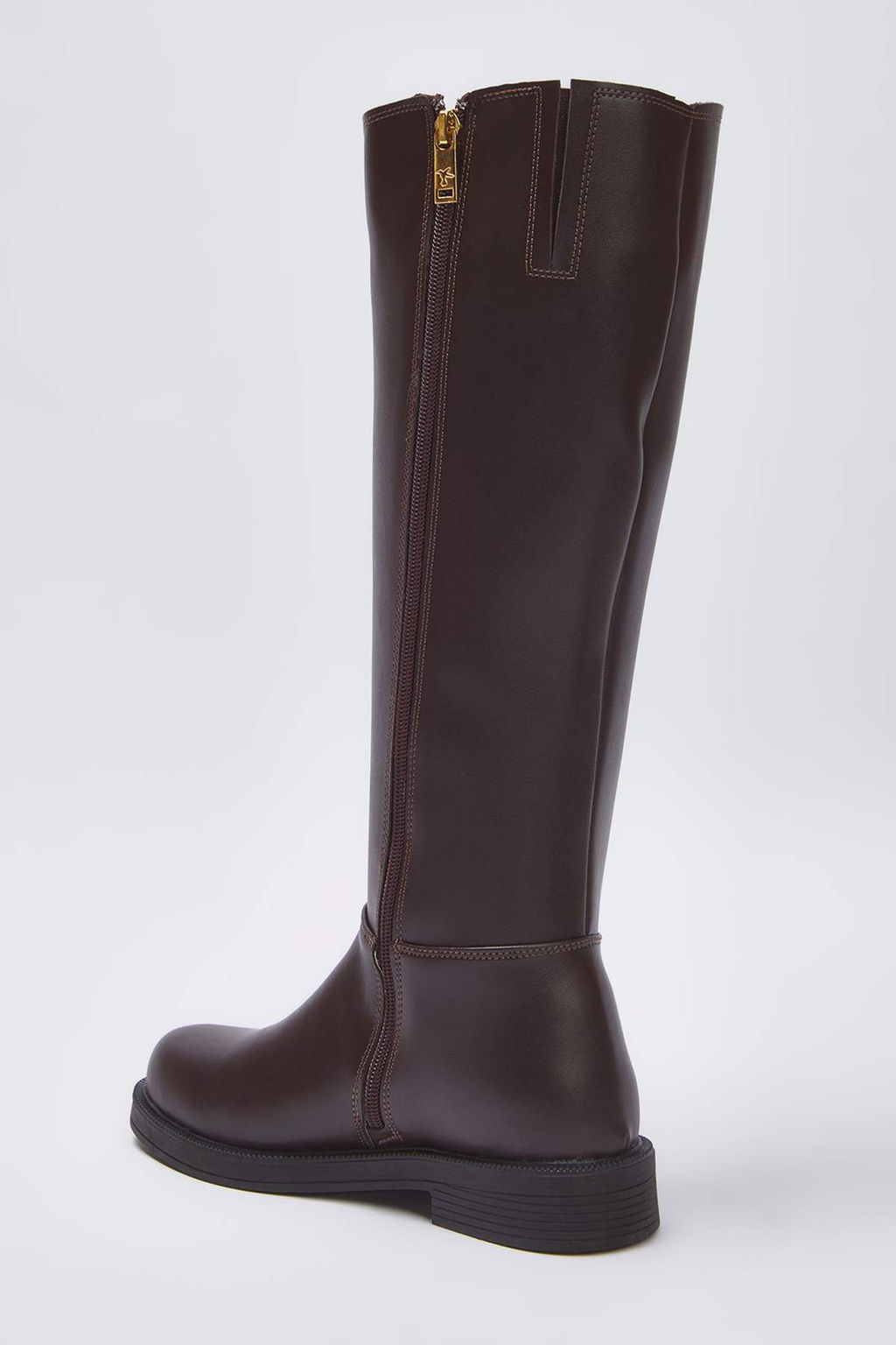 Trendyolmilla Shoes Siyah Fermuarl? K?sa Duz Topuklu Kad?n Cizme TAKAW25CZ00000 фото 4