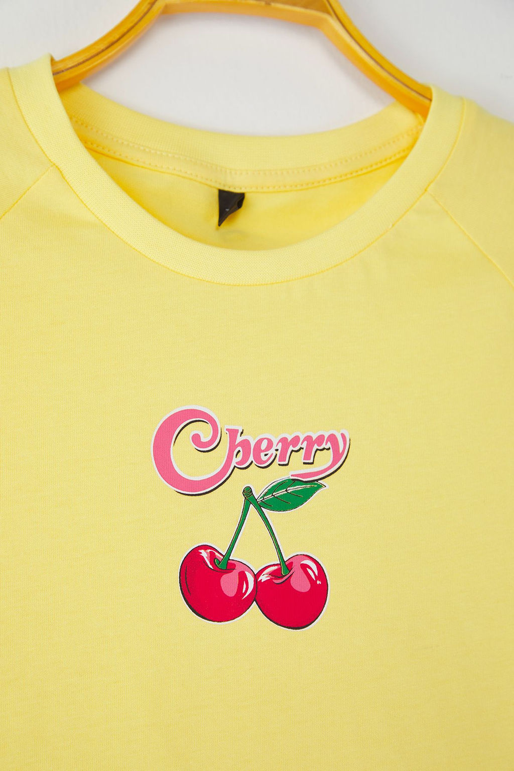 Beyaz-Sar? 2li K?z Cocuk %100 Pamuk Meyve Bask?l? K?sa Kol Orme T-Shirt TKDSS25TS00095 - Trendyolmilla фото 2